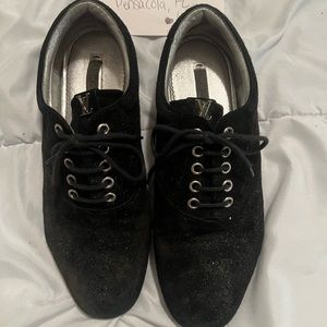 COPY - Authentic Louis Vuitton Black Suede Shoes Size 35.5